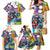 Comic Skull Family Matching Mermaid Dress and Hawaiian Shirt Pop Art Cartoon Skull Funny - Wonder Print Shop