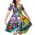 Comic Skull Family Matching Off Shoulder Maxi Dress and Hawaiian Shirt Pop Art Cartoon Skull Funny - Wonder Print Shop