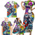 Comic Skull Family Matching Short Sleeve Bodycon Dress and Hawaiian Shirt Pop Art Cartoon Skull Funny - Wonder Print Shop