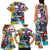 Comic Skull Family Matching Tank Maxi Dress and Hawaiian Shirt Pop Art Cartoon Skull Funny - Wonder Print Shop