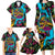 Pineapple Skull Family Matching Long Sleeve Bodycon Dress and Hawaiian Shirt Sumer Time - Wonder Print Shop