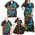 Pineapple Skull Family Matching Off Shoulder Maxi Dress and Hawaiian Shirt Sumer Time - Wonder Print Shop