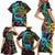 Pineapple Skull Family Matching Short Sleeve Bodycon Dress and Hawaiian Shirt Sumer Time - Wonder Print Shop