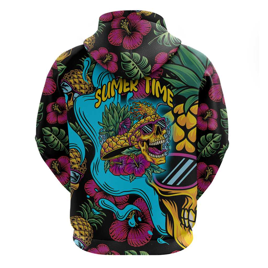 Pineapple Skull Hoodie Sumer Time - Wonder Print Shop