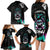 Crow Skull Family Matching Long Sleeve Bodycon Dress and Hawaiian Shirt My Mascot Is The A Crow - Wonder Print Shop