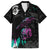 Crow Skull Family Matching Off Shoulder Long Sleeve Dress and Hawaiian Shirt My Mascot Is The A Crow - Wonder Print Shop