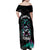 Crow Skull Family Matching Off Shoulder Maxi Dress and Hawaiian Shirt My Mascot Is The A Crow - Wonder Print Shop