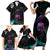 Crow Skull Family Matching Short Sleeve Bodycon Dress and Hawaiian Shirt My Mascot Is The A Crow - Wonder Print Shop