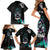 Crow Skull Family Matching Short Sleeve Bodycon Dress and Hawaiian Shirt My Mascot Is The A Crow - Wonder Print Shop