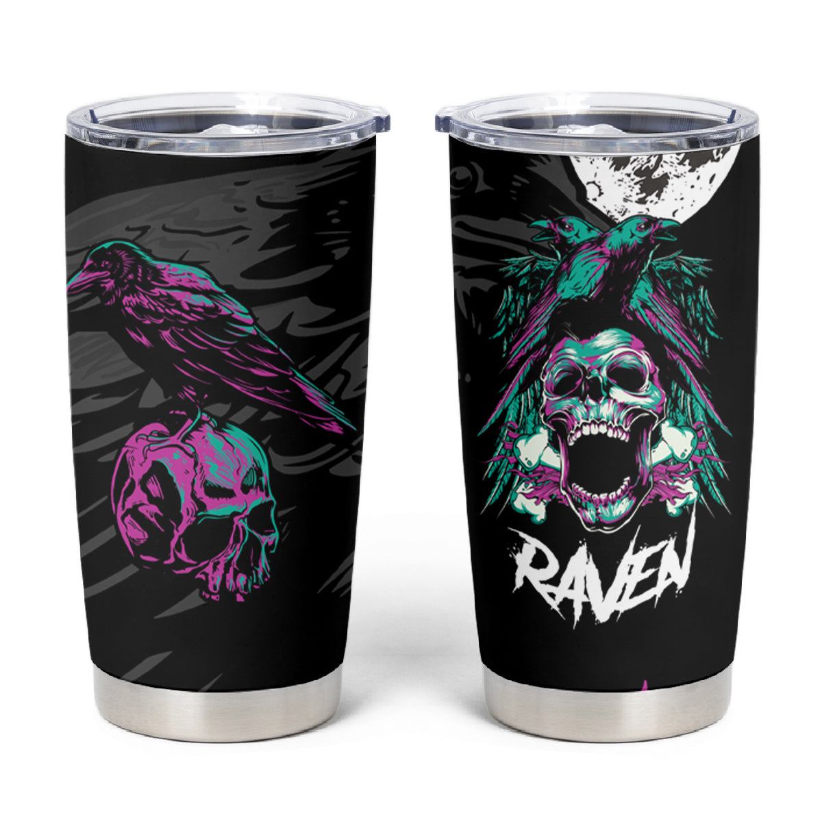 Crow Skull Tumbler Cup My Mascot Is The A Crow - Wonder Print Shop