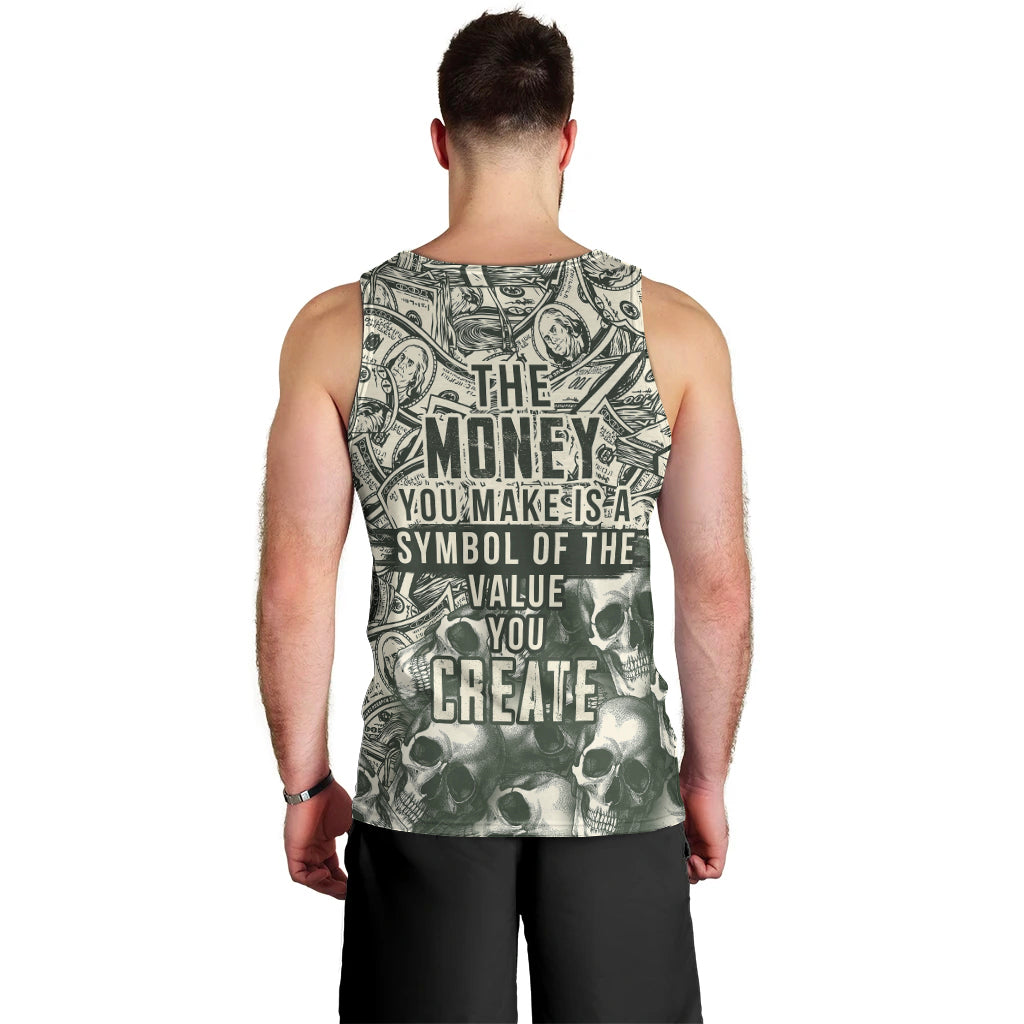 skull-money-men-tank-top-the-money-you-make-is-a-symbol