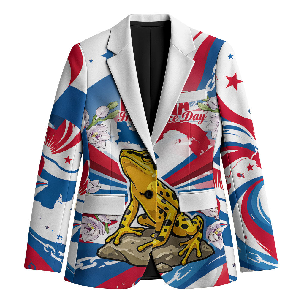 Panama Independence Day Blazer Flag Map Bridge Canal Ship - Golden Frog