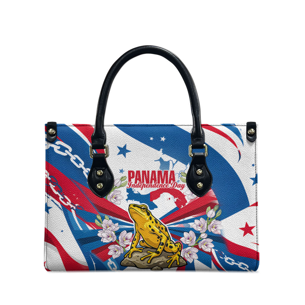 Panama Independence Day Leather Bag Flag Map Bridge Canal Ship - Golden Frog