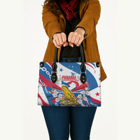 Panama Independence Day Leather Bag Flag Map Bridge Canal Ship - Golden Frog
