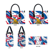 Panama Independence Day Leather Bag Flag Map Bridge Canal Ship - Golden Frog