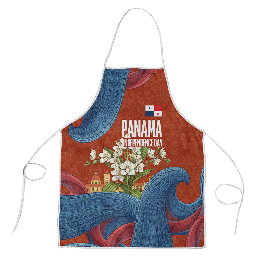 Panama Independence Day Apron Flag Pollera Dancer Holy Spirit Orchid