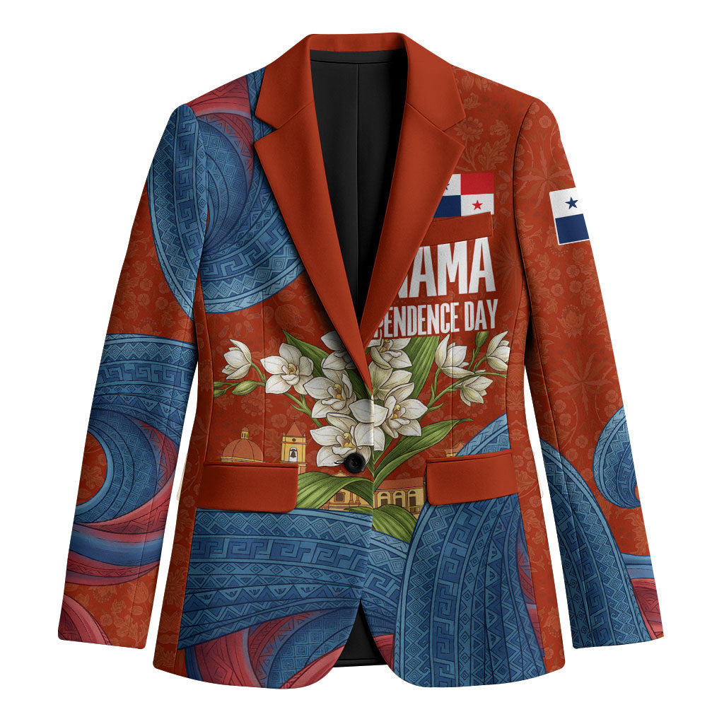 Panama Independence Day Blazer Flag Pollera Dancer Holy Spirit Orchid