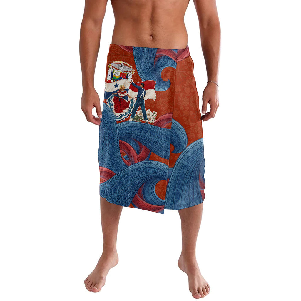 Panama Independence Day Lavalava Flag Pollera Dancer Holy Spirit Orchid