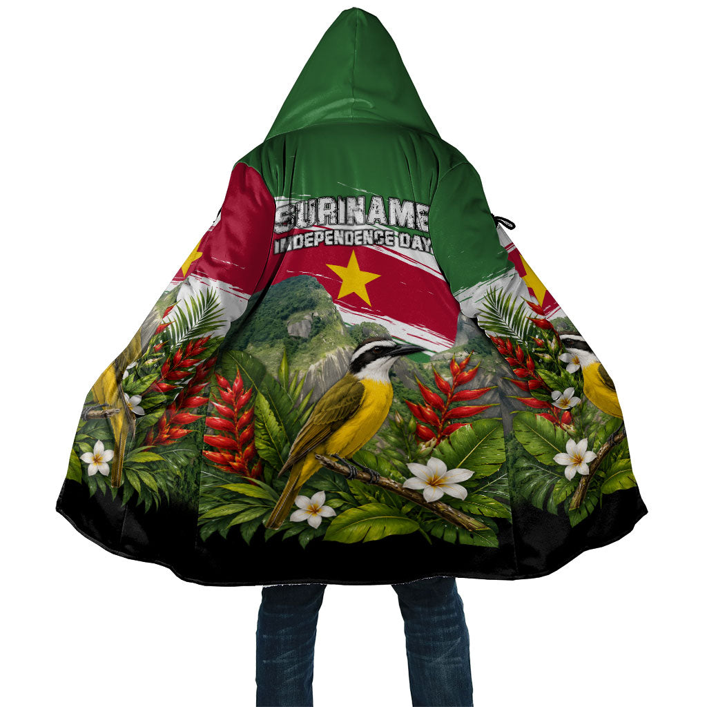 Suriname Independence Day Cloak Tropical Jungle Bird And Patriotic Flag