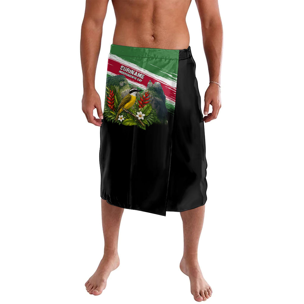 Suriname Independence Day Lavalava Tropical Jungle Bird And Patriotic Flag