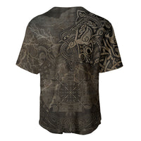 Viking Warrior Valhalla Baseball Jersey Norse Mythology Celtic Cross Rune Knotwork