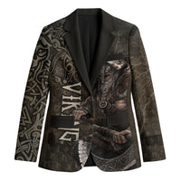 Viking Warrior Valhalla Blazer Norse Mythology Celtic Cross Rune Knotwork