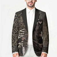 Viking Warrior Valhalla Blazer Norse Mythology Celtic Cross Rune Knotwork