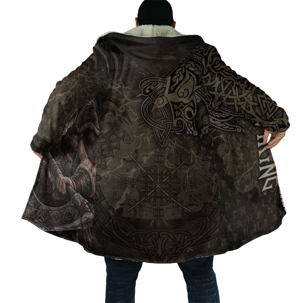 Viking Warrior Valhalla Cloak Norse Mythology Celtic Cross Rune Knotwork