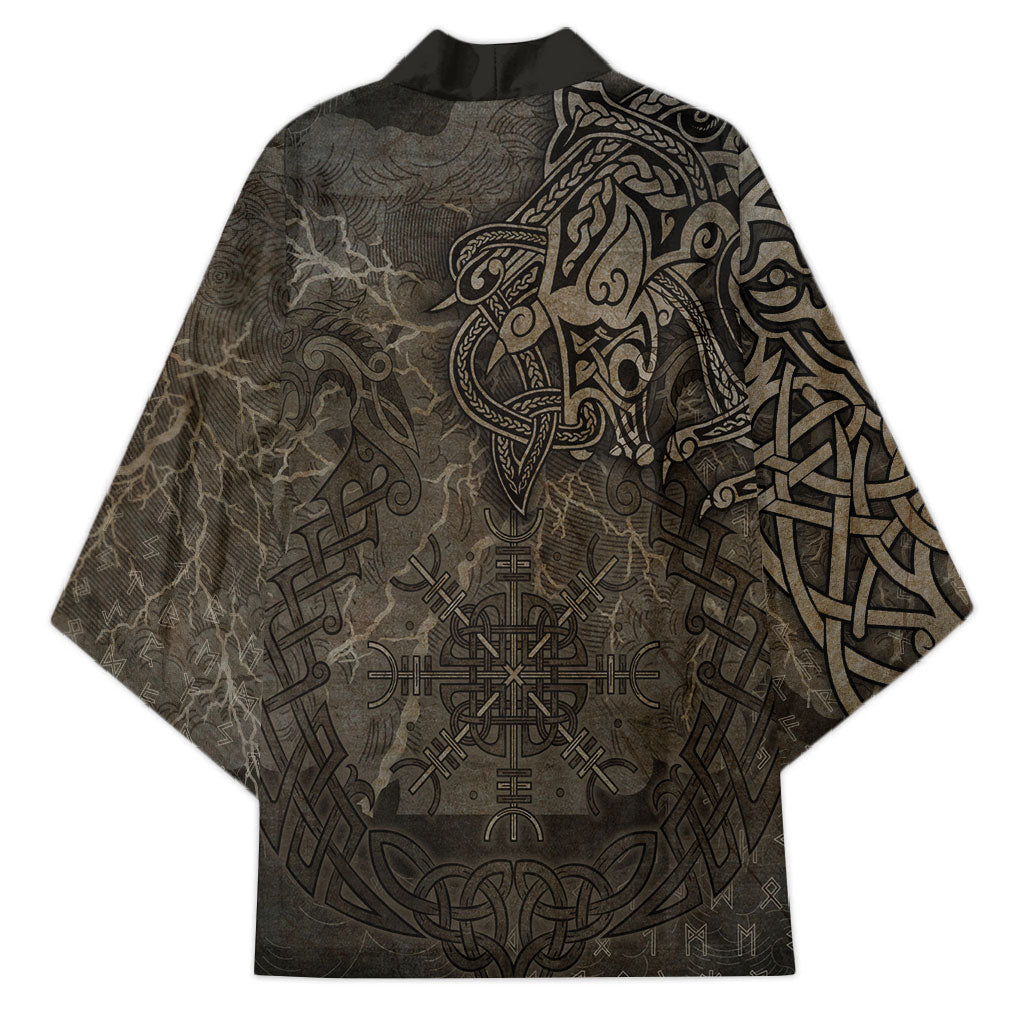 Viking Warrior Valhalla Kimono Norse Mythology Celtic Cross Rune Knotwork