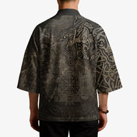 Viking Warrior Valhalla Kimono Norse Mythology Celtic Cross Rune Knotwork