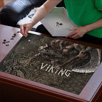 Viking Warrior Valhalla Puzzle Norse Mythology Celtic Cross Rune Knotwork