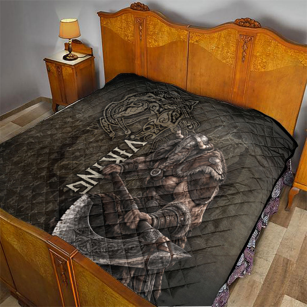 Viking Warrior Valhalla Quilt Norse Mythology Celtic Cross Rune Knotwork