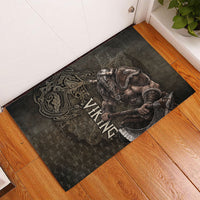 Viking Warrior Valhalla Rubber Doormat Norse Mythology Celtic Cross Rune Knotwork