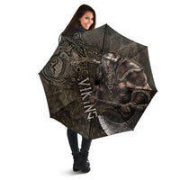 Viking Warrior Valhalla Umbrella Norse Mythology Celtic Cross Rune Knotwork