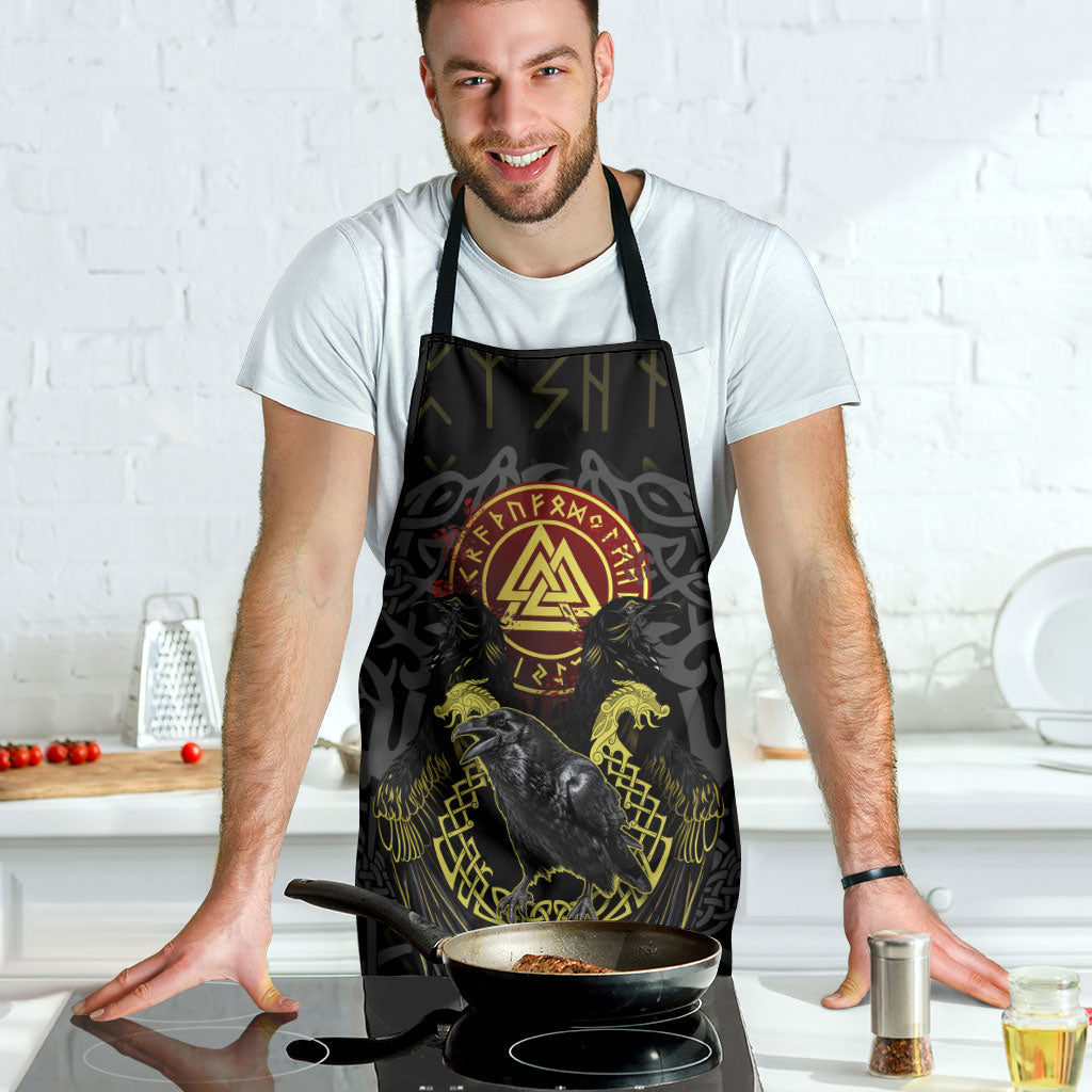 Viking Raven Apron Norse Mythology Celtic Knotwork Rune Winged