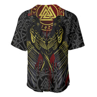 Viking Raven Baseball Jersey Norse Mythology Celtic Knotwork Rune Winged