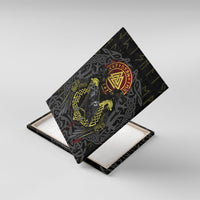 Viking Raven Canvas Wall Art Norse Mythology Celtic Knotwork Rune Winged