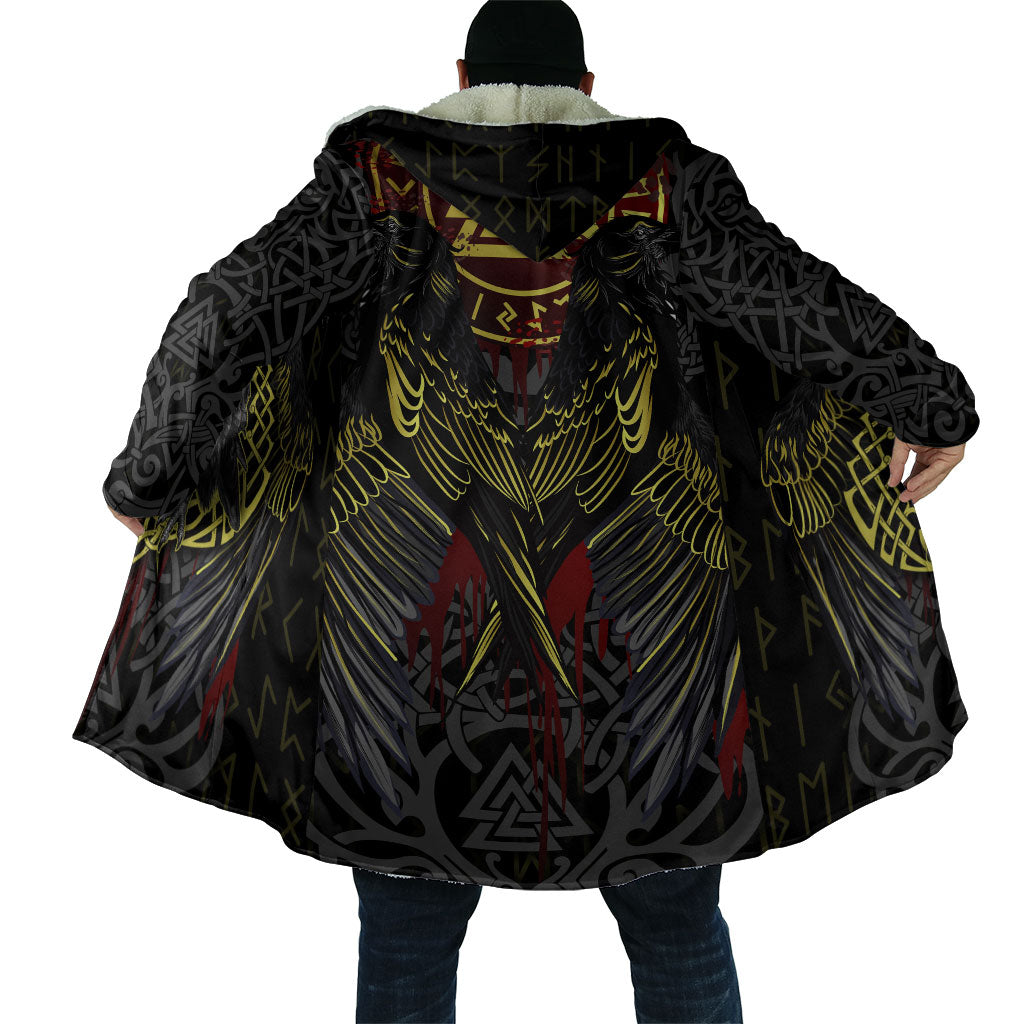 Viking Raven Cloak Norse Mythology Celtic Knotwork Rune Winged