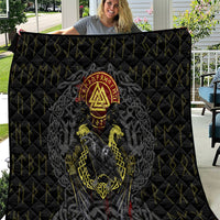 Viking Raven Quilt Norse Mythology Celtic Knotwork Rune Winged