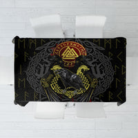 Viking Raven Tablecloth Norse Mythology Celtic Knotwork Rune Winged