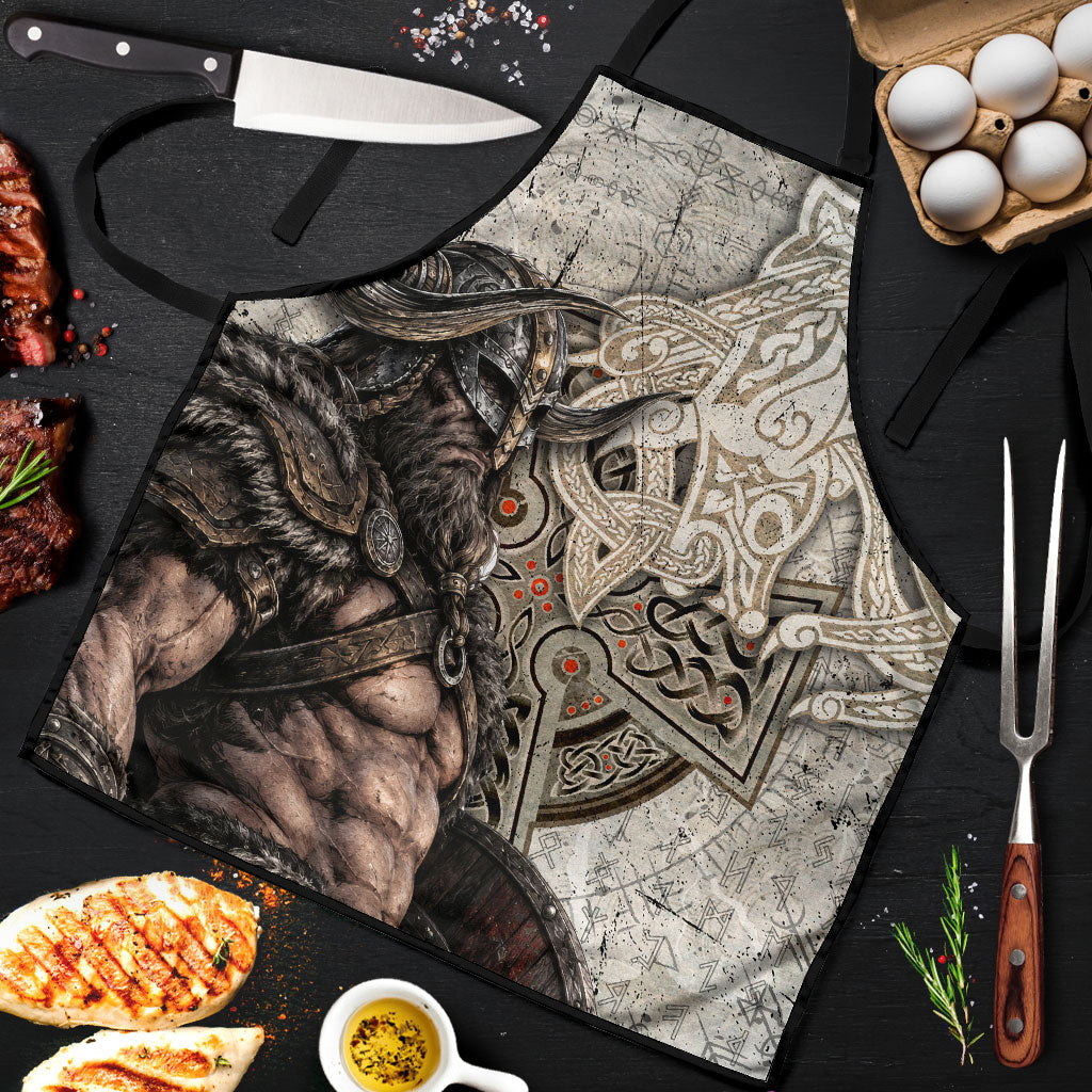 Viking Warrior Axe Apron Norse Mythology Vegvisir Celtic Knotwork