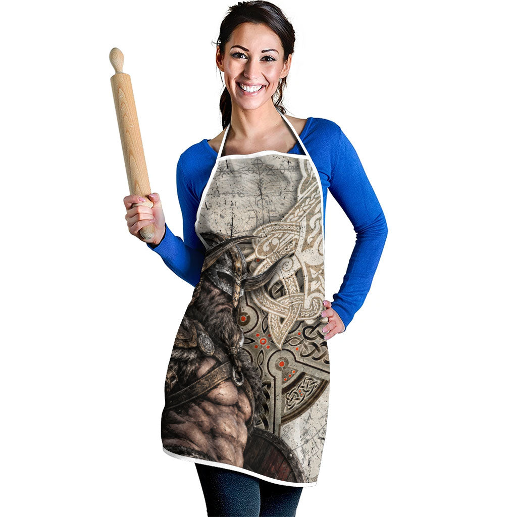 Viking Warrior Axe Apron Norse Mythology Vegvisir Celtic Knotwork