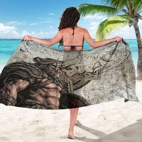 Viking Warrior Axe Sarong Norse Mythology Vegvisir Celtic Knotwork