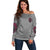 I'm Never Alone Skull Demon Off Shoulder Sweater - Wonder Print Shop