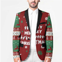 Sign Language Merry Christmas Blazer Xmas Holiday Patterns - Wonder Print Shop