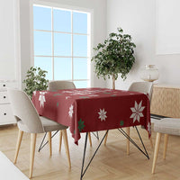 Sign Language Merry Christmas Tablecloth Xmas Holiday Patterns - Wonder Print Shop