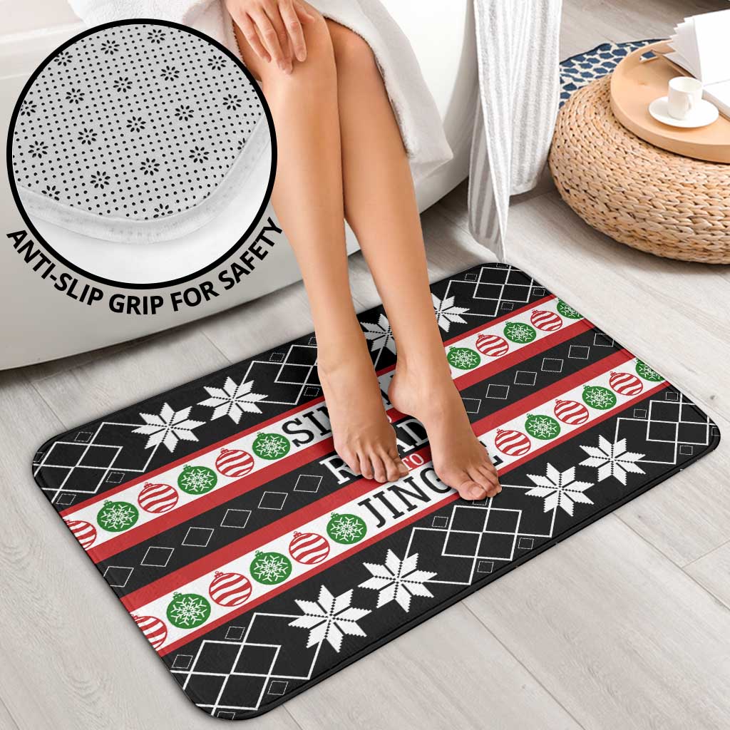 Single Ready To Jingle Christmas Bathroom Set Xmas Holiday Patterns - Wonder Print Shop