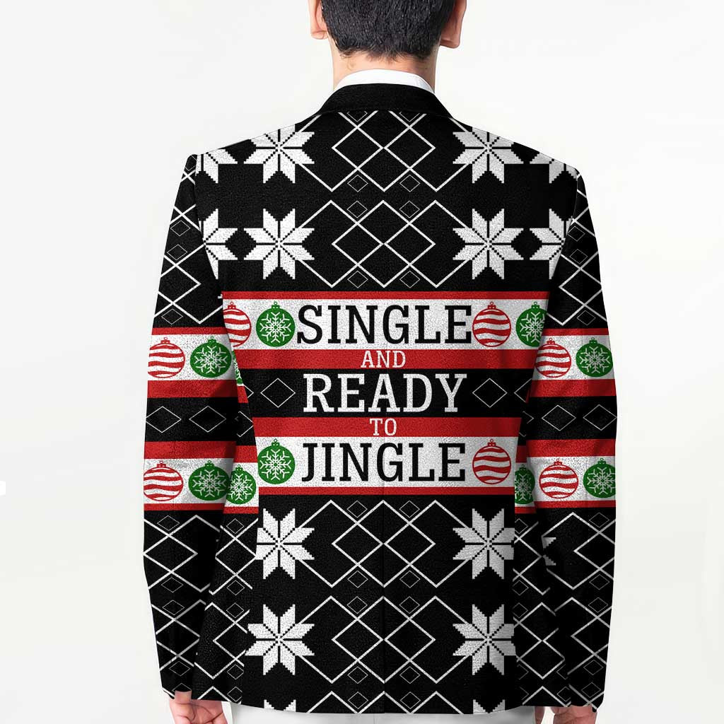 Single Ready To Jingle Christmas Blazer Xmas Holiday Patterns - Wonder Print Shop