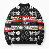 Single Ready To Jingle Christmas Bomber Puffer Jacket Xmas Holiday Patterns - Wonder Print Shop