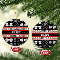 Single Ready To Jingle Christmas Ceramic Ornament Xmas Holiday Patterns - Wonder Print Shop